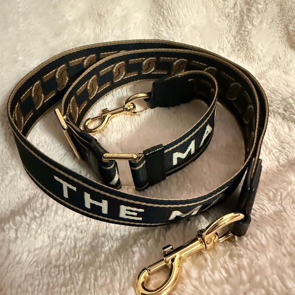 Marc Jacobs Handbags - Marc Jacobs Black and Gold guitar style strap